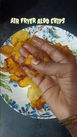 How to Make Perfect Potato Chips in an Air Fryer | Healthy Snack Recipe#aloochips #trending#viral