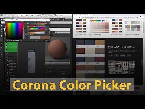 How to use the Corona Color Picker | Corona Renderer | Tips & Tricks