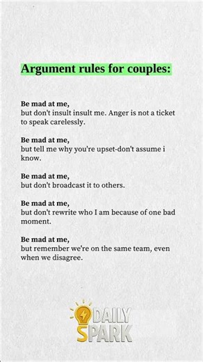 Argument Rules Every Couple Should Follow”