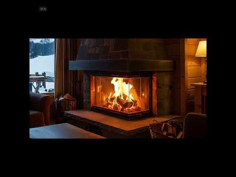 Fall Asleep to Blizzard Sounds & Fireplace Crackling | 15 Min ASMR Ambience