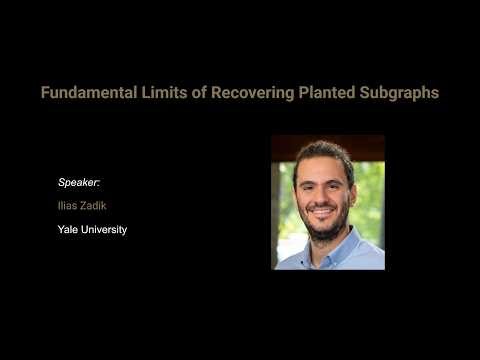 SNAPP Seminar || Ilias Zadik (Yale University) || April 20, 2026