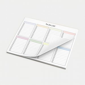 Master to Do List Notepad 8.5x11" | 8 Category Task Planner Pad - Etsy