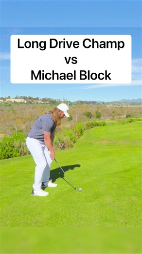 Can a World Long Drive Champ beat Michael Block? 🤔 | long drive competition