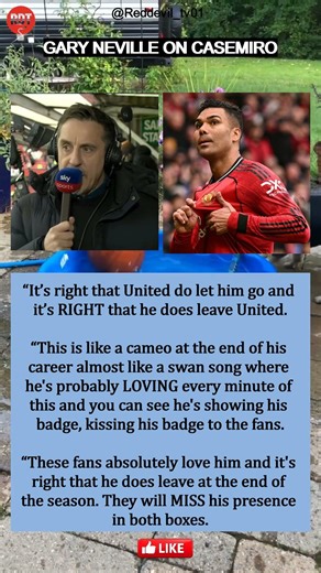 🚨🗣️| Gary Neville on Casemiro