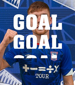 38' GOOAAAALLLL!!! Leif Davis heads Town level at Kassam Stadium! A first professional goal for the left-back! 1-1 | #itfc | Ipswich Town Football Club