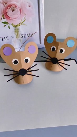 61K views · 419 reactions | Make a cute 3D mouse craft using cardstock! Give it a try! #Crafts #papercraft #fblifestyle | People Crafts | Facebook