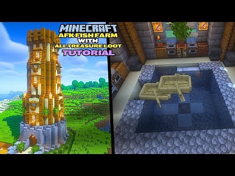 MINECRAFT : ILLEGAL AFK Fish Farm with All Treasure Loot | Tutorial | 1.21. Java Edition