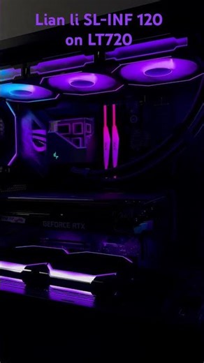 Lian Li SL-inf 120 on Deepcool lt720 AIO #lt720 #lianli #pcbuild