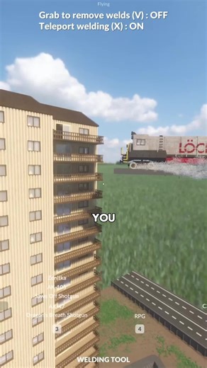 Collapsing A Building In Teardown By Crashing Into It With A Train! #Neotastic #Teardown