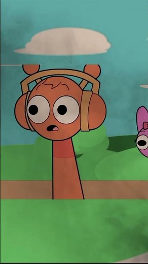 Gray from fights with Mr. Fun Computer in Sprunki Incredibox Pyramixed Phase normal Horror Cartoon