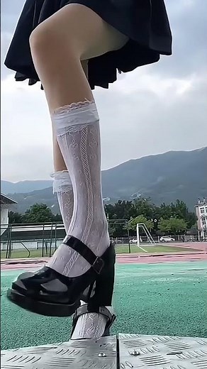 Lace Knee-High Socks