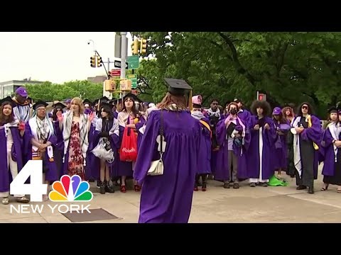 NYU Holds All-University Commencement at Yankee Stadium | NBC New York