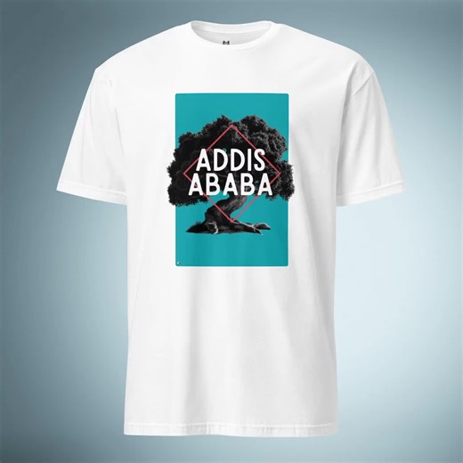 Addis Ababa T-shirt: Hyena City Walks Shirt With Olive Tree Artwork - Etsy