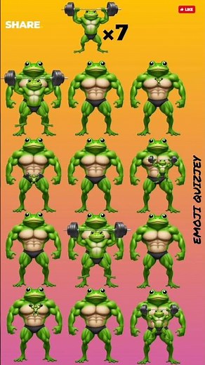 🐸Emoji Frog: Track Down The Different Frog 🐸 Emoji #EmojiFrog