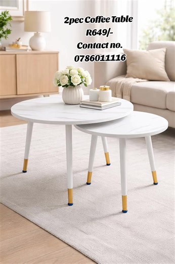 Stylish 2pec Coffee Table for Sale
