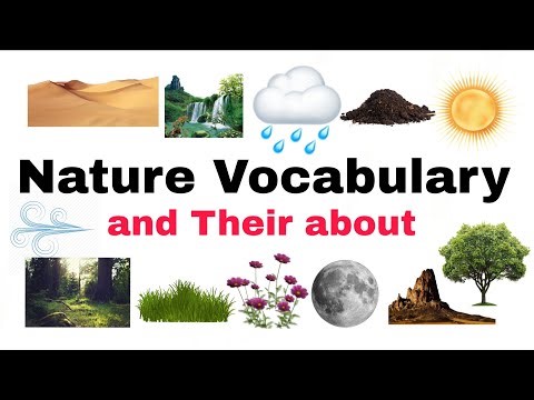 NARURE VOCABULARY AND THEIR ABOUT | 15 NATURE VOCAB | KIDS LEARN