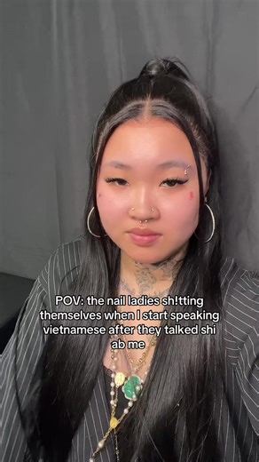 and don’t call me no long lash demon girl again 😹 #fyp | speaking vietnamese at nail salon