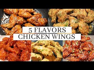 Chicken Wings Recipe - Easy 5 Flavors for Wings (Buffalo, Honey Butter, Cheesy)