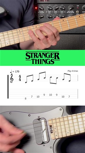 Stranger Things Theme Guitar Tutorial for Beginners