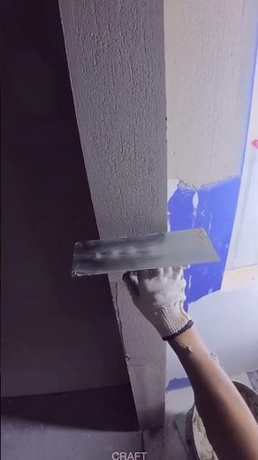 ASMR Relaxing Spackling: Satisfying Wall Plastering Process