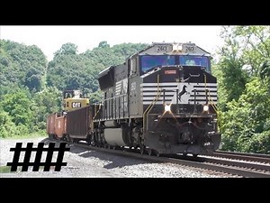 NS Maintenance of Way Train Lead by Norfolk Southern SD70M 2613, Huntingdon, PA with PRR Signals