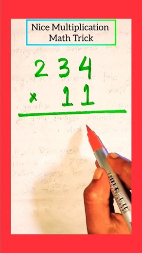 Nice Multiplication Math Trick #shorts #youtubeshorts #sushila_educational #maths