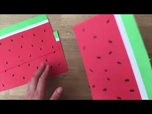 Watermelon Paper Fan Craft