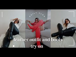 [ASMR] LEATHER CLOTHING HAUL TRY ON