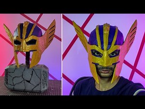 How to make Thor helmet from Love and Thunder Out of Cardboard | In Hindi