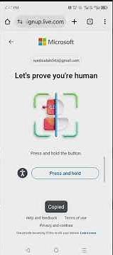 How to create Microsoft account on Mobile