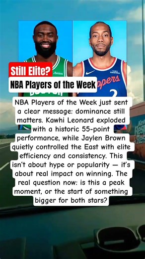 NBA Players of the Week #nbatrending #jaylenbrown #kawhileonard