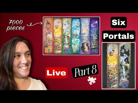 Building the 7000 PIECE Six Portals puzzle by Ravensburger LIVE! Part 8