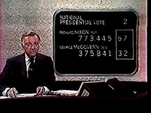 Election Night 1972 Coverage CBS News 7:00-7:30
