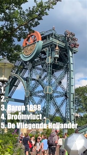 Top 5 Attractions at Efteling #themepark101 #efteling | Theme Park 101