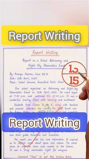 🔴 Report Writing in English | Easy Format & Examples for Students