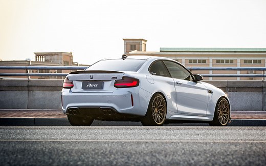 装备齐全，雷霆万钧 - 宝马M2C F87升级ASPEC原厂协议阀门排气+MF30单片锻造轮毂+LB锻造钛合金螺栓。