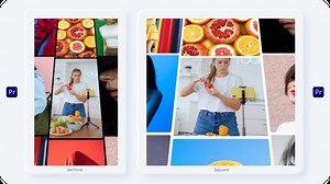 Multi Screen Grid Transitions - Vertical & Square