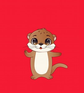 Animation Dancing Otter Otter Dances Dance: стоковое видео (без лицензионных платежей), 3507797997 | Shutterstock