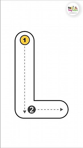 How to Write Letter L | Learn to Write Alphabet L for Kids #alphabetwriting #learnabc
