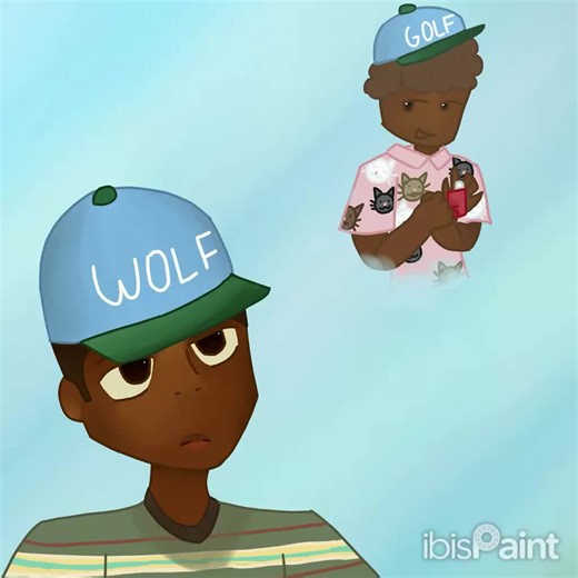 Wolf drawing 🥹✌️ #tylerthecreator #wolf #fypシ #fypシ