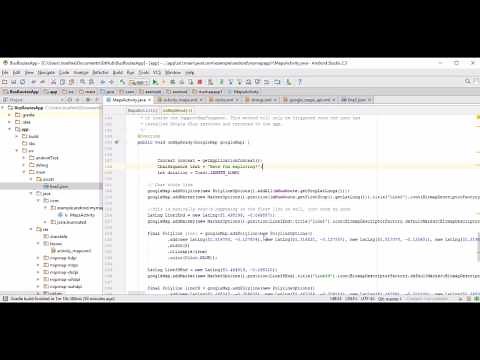 Bus Routes Android App // my Setup in Android Studio