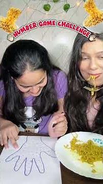 Isko kehte hain buri kismat🤣 #viral #foodiesisters #numbergame #maggi #foodchallenge #sisters #food