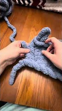 How to Close (Cast) off your Chunky knit Blanket 🧶 #blanket #chunkyknitblanket #tutorial #diy