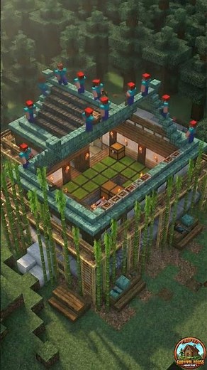 Traditional Japanese Shinobi Dojo House Minecraft ⛩️ Full tutorial #minecraft
