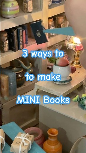 💕3 Easy Ways to Make Miniature Books for Your Dollhouse Library | DIY Mini Books Tutorial 📚 #mini