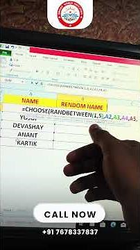 Random Name Generator in Excel | RAND Between Function Trick