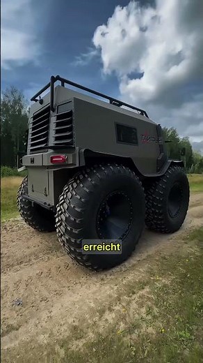 This monster vehicle can go anywhere – even on water!