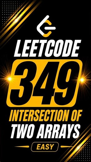 LeetCode 349 — Intersection of Two Array #DSA #Java #HashSet #Coding #Programming #UniversityCore
