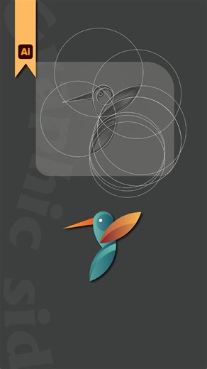 Create Golden Ratio Logo in Adobe Illustrator #illustrator #illustratortutorial #tutorial