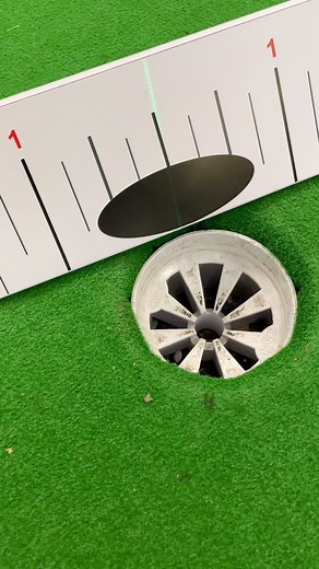 Using a laser like this is what I think to be one of the best ways to help with alignment. . It also allows you to see and help with starting the ball on the intended line as well . But for me 90% of putting is aiming the putter in the right direction and if you can do that it will most likely start on the line you want it to allowing you to just focus on the pace 🧐 . . . . . . #golf #golfputt #golfputter #golfputtingpractice #golfputtergrip #golfputtingtips #putt #pütt #puttputt #putting #putt